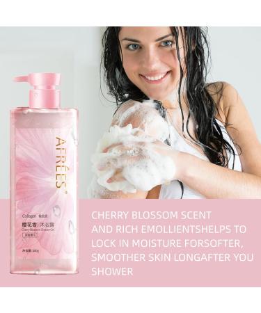 Collagen Cherry Blossom Body Wash | Natural Moisturizing Shower Gel for All Skin Types | Hydrating & Fragrant Skin Care - Shop Internationally - Buy Online on GoSupps.com