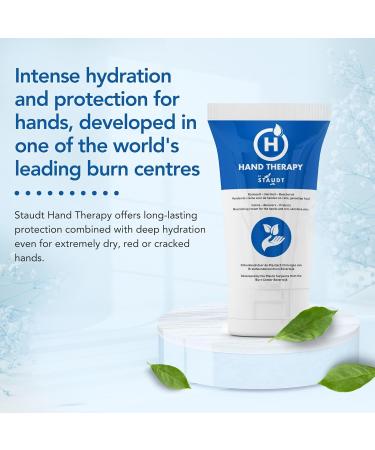 Staudt Premium Hand Therapy Cream for Cracked Dry or Irritated Hands with Shea Butter & Hyaluronic Acid - Non Greasy Fast Absorbing Hand Lotion - Intensive Hand Cream for Toughest Working Conditions - Buy Online on GoSupps.com