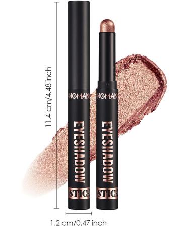 8 Colors Glitter Eyeshadow Stick Colorful Set Waterproof Eye Shadow Sticks Cream Eyeshadow Pencil Makeup Set High Pigmented Waterproof & Long Lasting Contour Stick EyeLiner Makeup for Women #5*8colorb - Buy Online on GoSupps.com