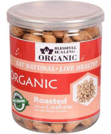 Blessfull Healing Organic Natural Vegan Sea Salt Vinegar Roasted Whole Cashew Nuts Crunchy Kaju 300 Gram - Buy Online on GoSupps.com