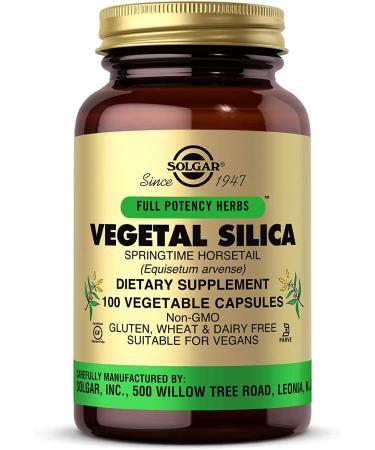 Solgar Full Potency Herbs Vegetal Silica 100 Vegetable Capsules