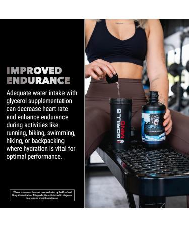 Gorilla Mode Liquid Glycerol Pre Workout - Intense Pump Formula 33 FL OZ Unflavored - Buy Online on GoSupps.com
