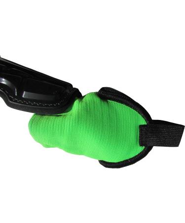 Vizari Malaga Kids Soccer Shin Guards | Youth Soccer Gear for Boys Girls | Protective Equipment | Adjustable Straps - Small Black/Green - Buy Online on GoSupps.com