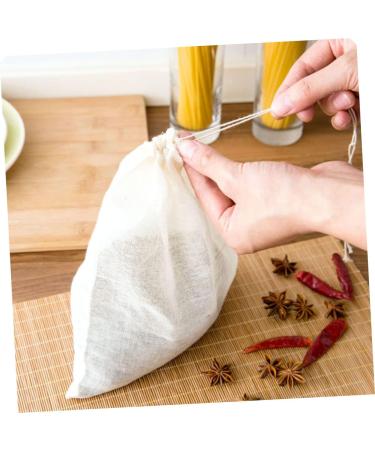  KICHOUSE KICHOUSE Pack of 12 Reusable Cotton Filter Bags for Tea and Soup Safe for Chinese Use - Buy Online on GoSupps.com