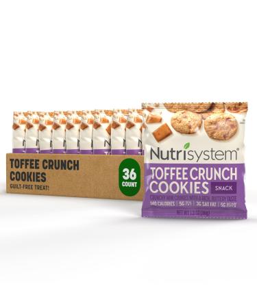 Nutrisystem  Toffee Crunch Cookies  36ct  Guilt-Free Snacks to Support Healthy Weight Loss