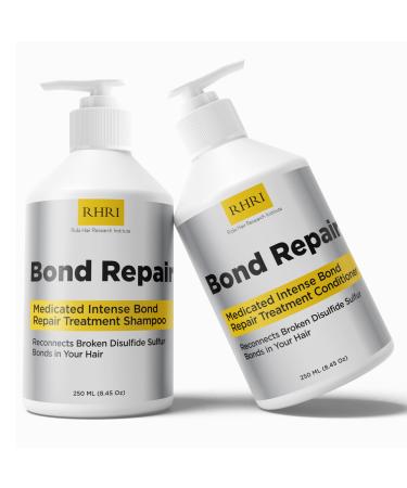 Bond Repair Shampoo and Conditioner Set | Moisturizing Hair Growth Shampoo & Conditioner for Women | Curly & Straight Hair | Ideal for Color Treated Fizzy Split Ends Hair Loss Dry & Damaged Hair