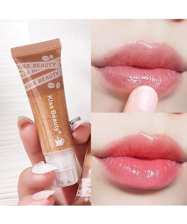 Moisturizing Lip Scrub Mask for Chapped Lips - Younger, Adoring Look - One Size, Brown - Buy Online on GoSupps.com