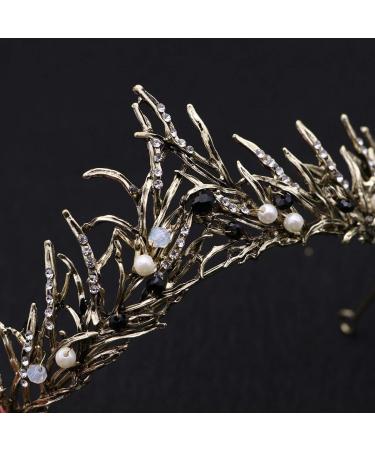 Voarge Crystal Tiara Crown for Bridal & Princess Vintage Wedding Diadem Perfect for Birthdays Proms Showers & Costumes - Buy Online on GoSupps.com