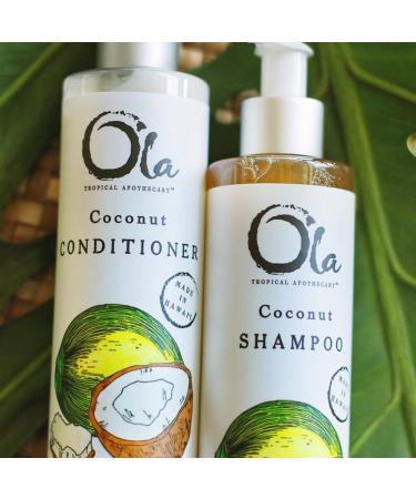 Ola Coconut Organic Shampoo - 8 fl oz | Natural Hair Care | International Shipping Available - Buy Online on GoSupps.com