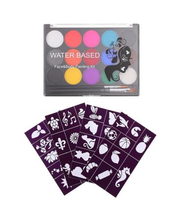 Beaupretty Halloween Makeup Kit for Adults | Face & Body Painting Set | Cosplay Painting Palette with Nylon Brush - Buy Online on GoSupps.com