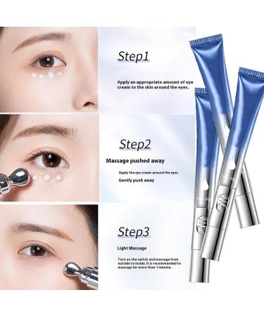 zzqclp Eye Roller Serum Electric Eye Firming Cream Electric Anti-Wrinkle Eye Cream Moisturizing Eye Cream for Dark Circles and Puffy Eyes - Buy Online on GoSupps.com