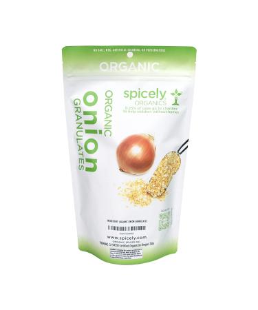 Spicely Organic Onion Granulates 1 Lb Bag - Gluten-Free - 1 Pound Pack - Buy Online on GoSupps.com
