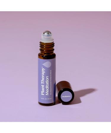 Plant Therapy Meditation Essential Oil Blend Pre-Diluted Roll-On 100 mL (1 oz) 100% Pure Pre-Diluted Calming Aromatherapy for Yoga Mediation and Self Care - Buy Online on GoSupps.com
