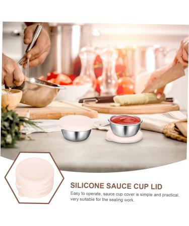 PRETYZOOM 8 Pcs Sauce Cup Silicone Lid Silica Gel Ketchup Sushi - Buy Online on GoSupps.com
