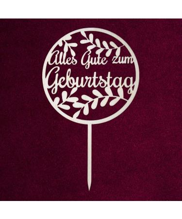 Personalized Wood Cake Topper - Custom Birthday Wedding Baptism & Communion Decorations - Unique Cake Decoration - Buy Online on GoSupps.com