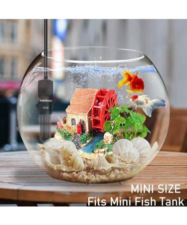 Yukihalu Mini Aquarium Heater 25W-200W with Thermometer & Temperature Controller - Ideal for 1-150L Aquariums - Buy Online on GoSupps.com