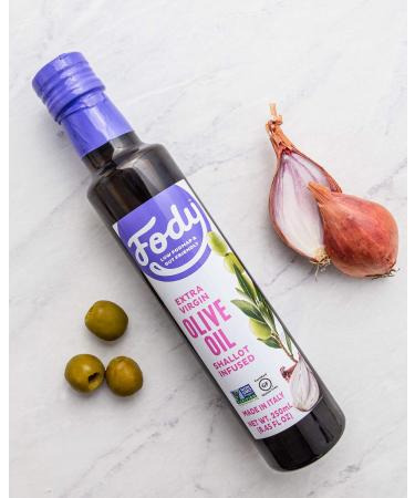 Fody Foods Shallot Infused Vegan Extra Virgin Olive Oil - Low FODMAP Certified | Gut & IBS Friendly | Gluten Free & Non GMO | Italian Made Kitchen Staple - Buy Online on GoSupps.com