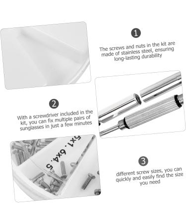 Shop Iplusmile Glasses Repair Kit - Miniature Screw Box for Sunglasses Frameless Design Stainless Steel Tool Set - International Shipping Available - Buy Online on GoSupps.com