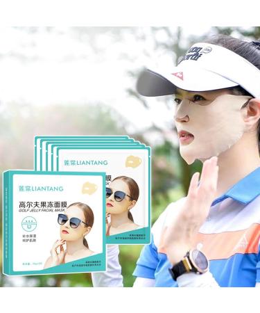 5 Pcs Jelly Sun Mask UV Protection Moisturizing Cooling Mask for Women Summer Sports Golf Cycling - Buy Online on GoSupps.com