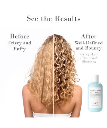 VoC Haircare Natural Smooth Shampoo - Anti-Frizz Curl Defining Shine Enhancing | Vegan Cruelty-Free Non-Toxic with Aloe Seed & Buriti Oil (8.5 oz - Buy Online on GoSupps.com