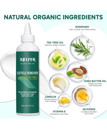Cuticle Remover 8.45 FL OZ - Instant Softener & Salon Quality Care with Rosemary Scent - Professional Nail Care Gift for Women - Buy Online on GoSupps.com