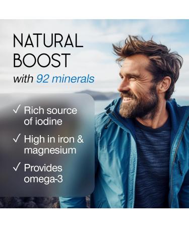 Sea Moss Capsules High Strength - Wildcrafted Irish Sea Moss Tablets - 30 Capsules One a Day - 2000mg Sea Moss Capsule - North Atlantic Seamoss Supplement - Vegan & UK Made 30 count (Pack of 1) - Buy Online on GoSupps.com