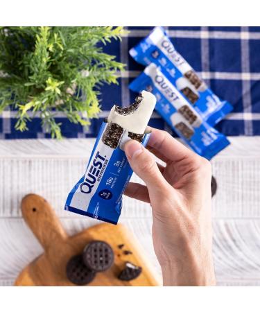 Quest Nutrition Crispy Cookies & Cream Hero Protein Bar 18g Protein 1g Sugar & Lemon Cake Protein Bars High Protein Low Carb Gluten Free Keto Friendly 12 Count (Pack of 1) - Buy Online on GoSupps.com