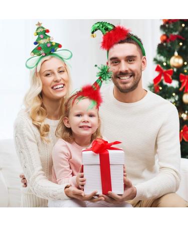 FRCOLOR Christmas Headbands Bulk Elf & Christmas Tree Headbands for Kids & Adults | 3PC Set - Buy Online on GoSupps.com
