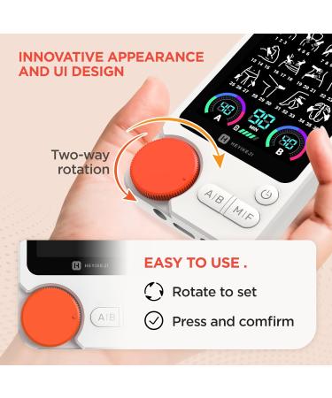 Advanced TENS Device for Pain Relief | 72 Modalities & 40 Intensity Levels | EMS Electro Stimulation | 2 Channels & 12 Pads - Buy Online on GoSupps.com