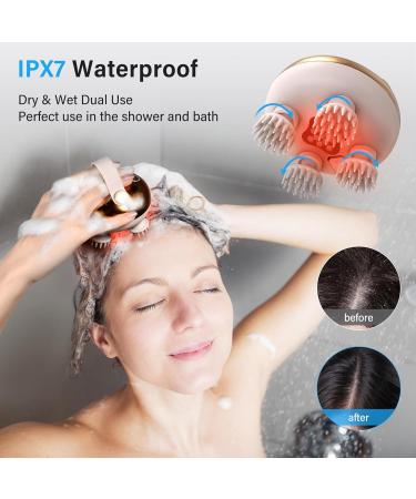 Arboleaf Waterproof Head Massage Device 8 Massage Heads 3 Modes for Relaxation & Deep Cleaning | Golden Scalp Massager - Buy Online on GoSupps.com