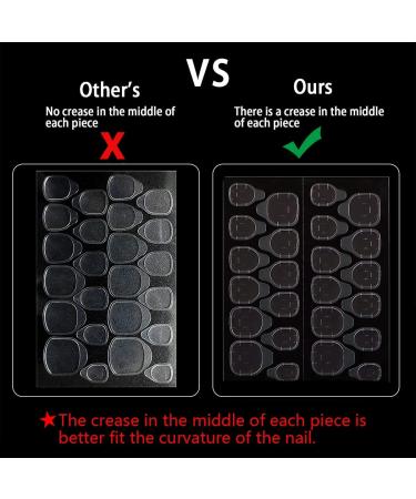 480 PCS 20 Sheets Transparent False Nail Stickers Double-Side Glue False Nail Sticky Tabs Waterproof False Nail Glue Stickers Breathable False Nail Tabs Adhesive Strong for Press on Nail DIY Nail Art 480 False Nail Stickers - Buy Online on GoSupps.com
