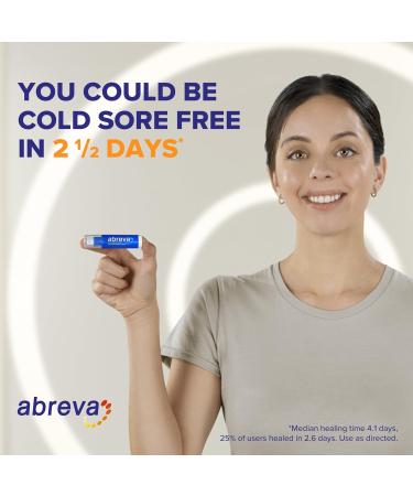 Abreva Docosanol 10% Cream Cold Sore Treatment - 0.07 Oz - Buy Online on GoSupps.com