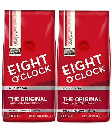 Eight O'Clock Coffee Original Whole Bean 42oz - Pack of 2 - Buy Online on GoSupps.com