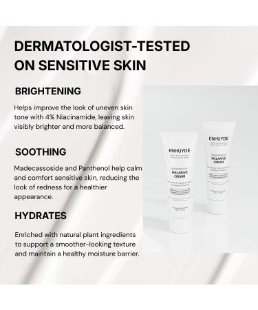 ENHUYDE Niacinamide 4% Brightening Cream for Dark Spots & Uneven Tone Fragrance-Free Daily Face Moisturizer for Sensitive Skin Korean Skincare (50ml / 1.7 fl. oz.) - Buy Online on GoSupps.com