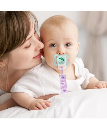 Aolso Silicone Pacifier Chain Set with Adapters - Teething Toy Holder for Baby - Red, Yellow, Pink, Purple - Buy Online on GoSupps.com