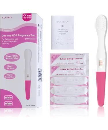 Early Pregnancy Test - 5 Pack HCG Test Strips CE 0123 | Accurate & Reliable Results - Buy Online on GoSupps.com