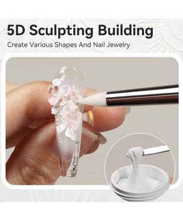  Dmuzsoih 3D Sculpting Gel 8ml Non-Sticky Manicure 3D Nail Builder and Sculpting Gel - For Women Girls Beginners Manicures Salon Home Daily Use Travel Holidays Birthdays - Buy Online on GoSupps.com