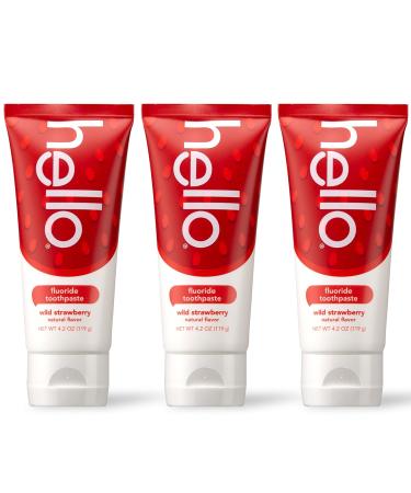 hello Kids Toothpaste Bundle with Dragon Dazzle Blue Raspberry 4.2 OZ 3-Pack and Wild Strawberry 3-Pack - Buy Online on GoSupps.com