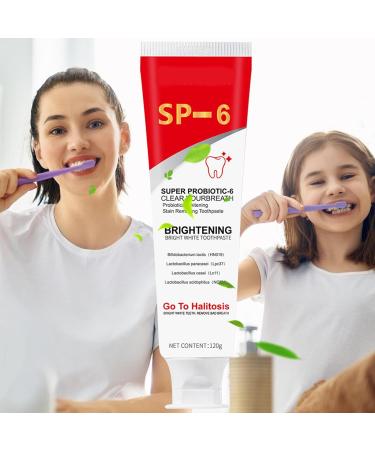  G n rique Pack of 2 S-P-6.2g Probiotic Whitening Toothpaste Ultra Whitening Probiotic Ultra Whitening Probiotic Deep Cleaning Removes Dental Spots - Buy Online on GoSupps.com