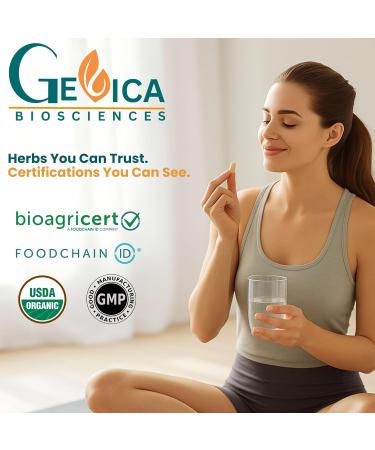 GeVica Biosciences Gokshura (Tribulus terrestris) USDA Organic 1500 mg per Serving Whole Herb Powder No Extract NPOP & BioAgriCert Certified 90 Caplets - Buy Online on GoSupps.com