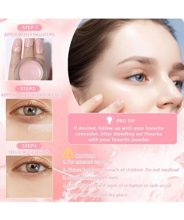 Henjunu 2pcs Under Eye Brightener 10g x 2 and Setting Powder including powder puff and concealer brush brightening concealer color corrector for dark circles dark circle coverage brightening - Buy Online on GoSupps.com