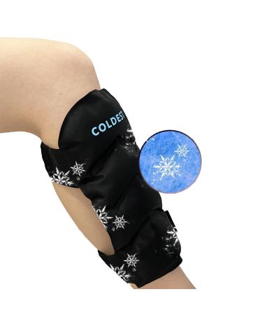 Coldest Shin Splints Relief Ice Pack Therapy 2 Pair - Gel Reusable Compression Ice Pack for shin pain anterior shin pain posterior shin splints sprained shin calf injuries calf sprain (standard)