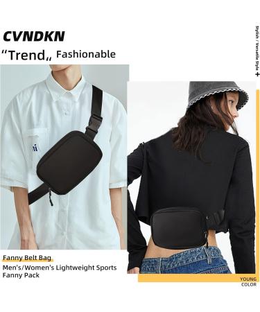 Unisex Waterproof Mini Fanny Pack with Adjustable Strap - Ideal for Outdoor Activities - Black - Buy Online on GoSupps.com