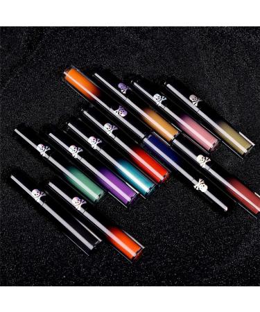 HADAVAKA Matte Gothic Lipstick Cosplay Vampire Mouth Lipstick 4 Colors Matte Liquid Lipstick Nude Set Pink Teardrop Lip Glaze Finish Lipsticks for Women Long Lasting B - Buy Online on GoSupps.com