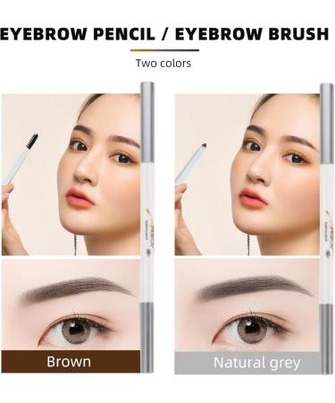 FOYTOKI 2pcs Brown Eyebrow Pencil Makeup Pencils Waterproof Eyebrow Pen Abs (shell) Cosmetic Tool - Buy Online on GoSupps.com