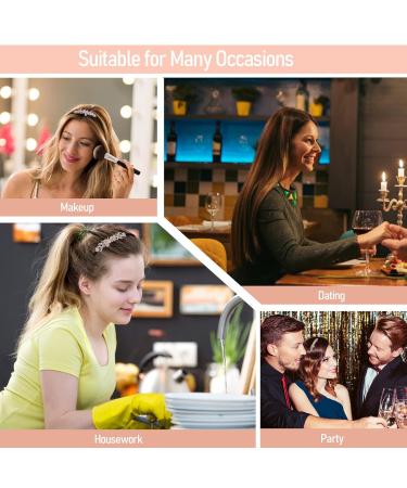 WLLHYF 1920s Crystal Rhinestone Flower Headbands 2 Pack - Sparkly Vintage Hairbands for Women - Fashion Jewelry Accessories for Wedding and Bride - Buy Online on GoSupps.com