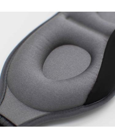 ShapeVital 3D Sleep Mask Deluxe - Ultimate Comfort Eye Mask for Side Sleepers | 100% Dark Blindfold for Travel & Sleep - Unisex Gray - Buy Online on GoSupps.com