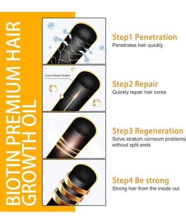 Hair Growth Spray Biotin Hair Growth Serum Hair Regrowth Spray Nourishes Hair & Scalp Hair Thickening Spray for Thicker Hair Anti-Hair Loss Hair Care Oil 30ML - Buy Online on GoSupps.com