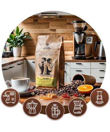 Coffee Broastery Coffee Beans Set 2x1kg 2000g | Colombia Medellin | Brazil Cerrado | Specialty Coffee | Freshly Roasted - Buy Online on GoSupps.com