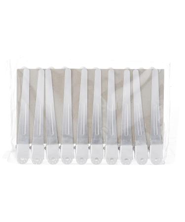 Fripac-Medis Hair Clips Combi Clips - 10 Pack White 9.5 cm | Ideal for Clamping & Dividing Hair - International Shipping - Buy Online on GoSupps.com